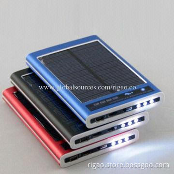 Newest 1,000/1,500/2,000/2,600mAh Solar power bank